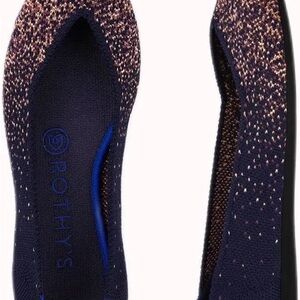 Rothy's Women's The Point Midnight Metallic in Navy and Copper Tones